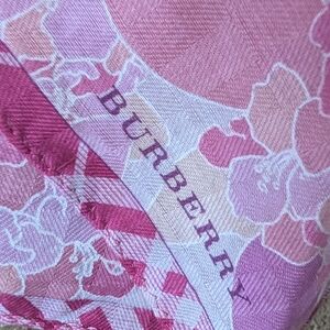 Burberry Pink Floral Scarf
